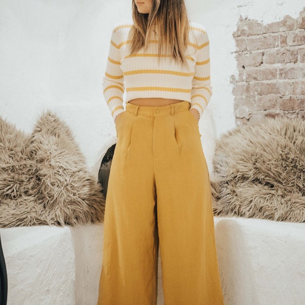 Lost and wander yellow trouser